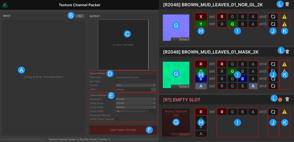 Packing Workflow: RGBA Channel Mapping, Invert Toggles, and Export Presets