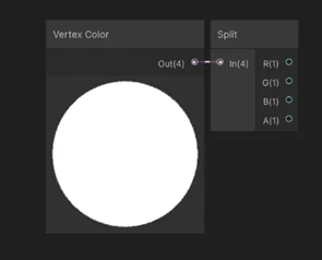Vertex Color Node Setup in Shader Graph