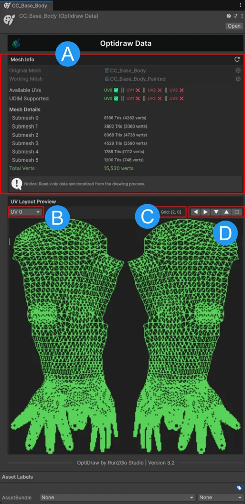 UDIM Multi-Tile Offset Configuration (1001 - 1010)